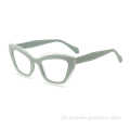 Popular em muitos países, óculos de olho de gato de cor verde